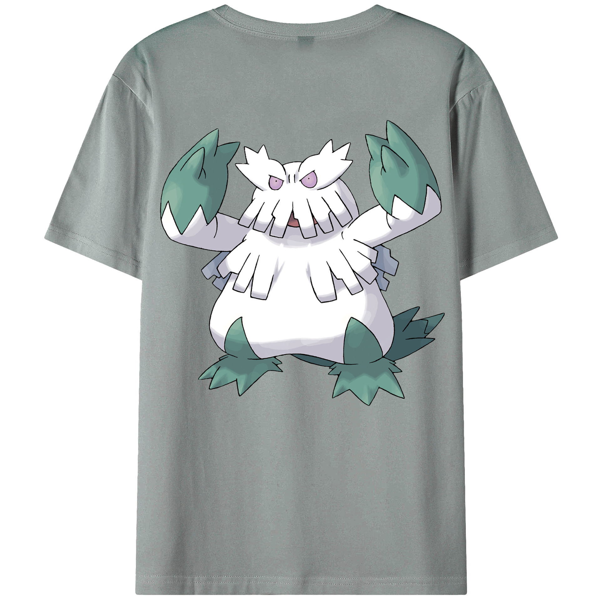 （画像用） ポケットモンスター Pokémon 綿100％ メンズ半袖Tシャツ（バックプリント） 通気性